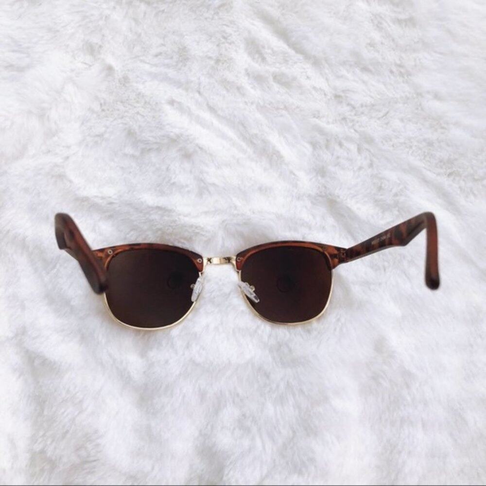 Harris Print & Gold Horn Rimmed Sunglasses - Picture 8 of 9